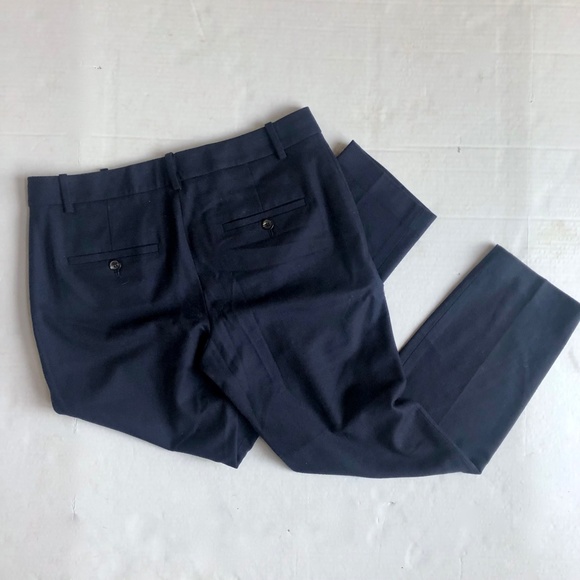 Theory Treeca 2 New Pure Flannel Blue Wool Blend Pants - Picture 6 of 6